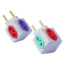 Adaptador de Tomada Cubo 2 Pinos 10A/20A Universal