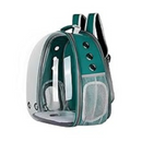 Mochila Pet Verde Escuro com Visão Ampla e Ventilação