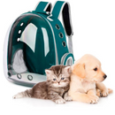 Mochila Pet Verde Escuro com Visão Ampla e Ventilação