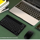 Teclado e Mouse Sem Fio Bluetooth p/ Notebook - Preto