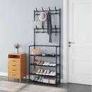 Rack Arara Cabideiro c/ Sapateira e 4 Prateleiras