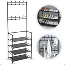 Rack Arara Cabideiro c/ Sapateira e 4 Prateleiras