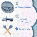 Jogo Alimentação Bebê 8 Peças Silicone Premium - BBL-54