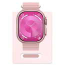 Relógio Smartwatch GS9 Rosa Ultra Mini 41mm + 2 Pulseiras