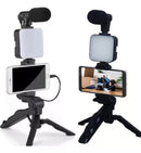 Suporte Tripé com LED e Bastão Selfie - Kit Gravação BM-244