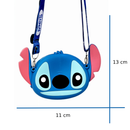 Mini Bolsa Infantil de Silicone - STITCH, Alça Ajustável.