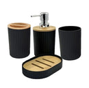 Conjunto Banheiro 6 Peças Bambu Branco - BM-F1080B