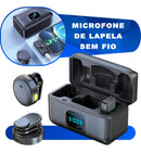 Microfone Lapela Duplo Sem Fio ON-2912 - Anti-Ruído