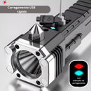 Lanterna LED Martelo Recarregável de Emergência Multiuso - BBL-2023