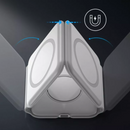 Carregador Portátil 3 em 1 Dobrável MagSafe - Branco