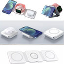 Carregador Portátil 3 em 1 Dobrável MagSafe - Branco