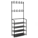 Rack Arara Cabideiro c/ Sapateira e 4 Prateleiras