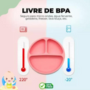 ROSA ESCURO ou CLARO - Jogo Introdução Alimentar Bebê Utensílios em Silicone Premium 8 Pçs BBL-54