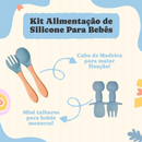 Jogo Alimentação Bebê 8 Peças Silicone Premium - BBL-54