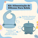 Jogo Alimentação Bebê 8 Peças Silicone Premium - BBL-54
