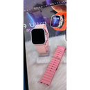 Relógio Smartwatch GS9 Rosa Ultra Mini 41mm + 2 Pulseiras