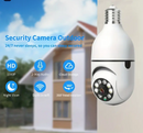 Câmera Lâmpada de Vigilância Wi-Fi 360° Visão Noturna