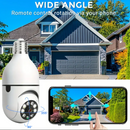 Câmera Lâmpada de Vigilância Wi-Fi 360° Visão Noturna