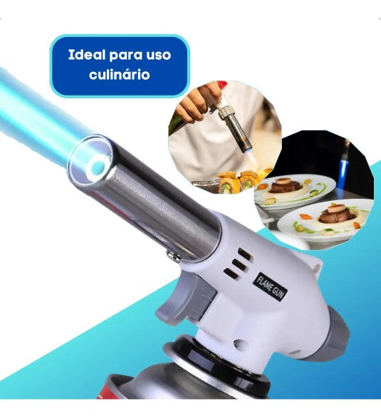 Maçarico Culinário Portátil Profissional - Cores Sortidas