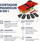 Cortador Mandoline 6 em 1 Multifuncional - Modelo BM-A16