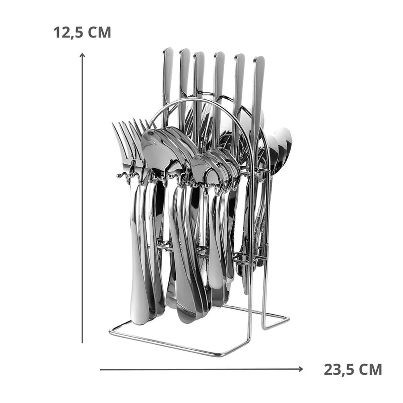 Conjunto Talheres 24 Peças Aço Inoxidável - BM-F1075