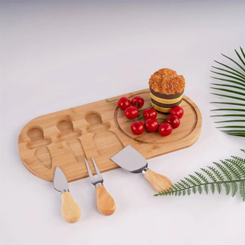 Kit Tábua de Frios + Espátulas e Abridor de Vinho Elétrico