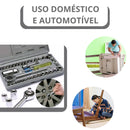 Jogo Ferramentas 40 Peças Soquetes com Maleta Cinza