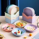 Conjunto 10 Pratos + Escorredor Plástico Reutilizável