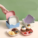 Conjunto 10 Pratos + Escorredor Plástico Reutilizável