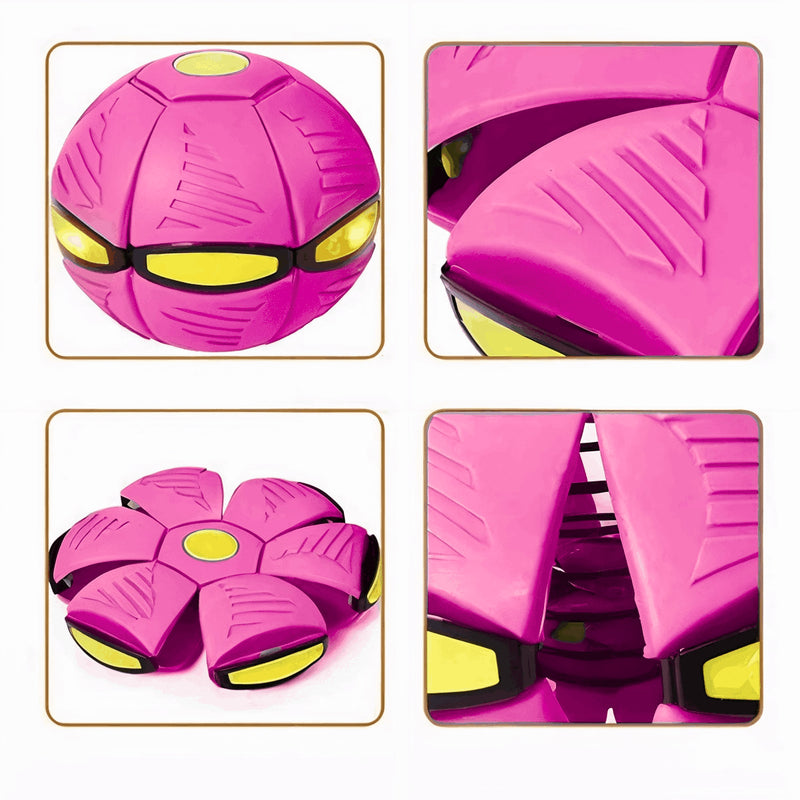 Bola Mágica Vira Disco com LED – Vermelha ou Rosa.