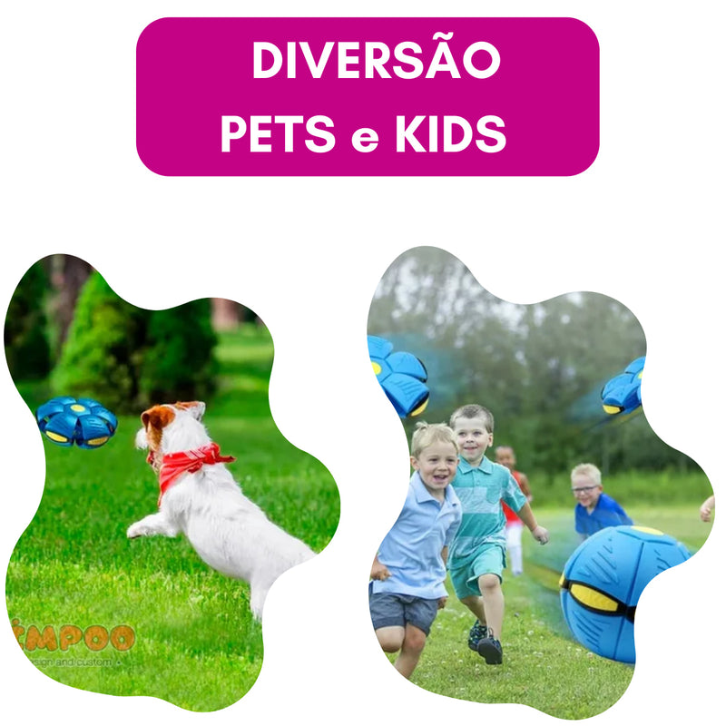 Bola Mágica Vira Disco com LED – Vermelha ou Rosa.