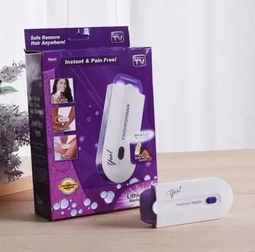 Depilador Elétrico Removedor de Pêlos Bivolt - Roxo/Branco